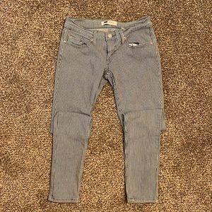 Levi’s 524 Pinstripe Skinny Jeans